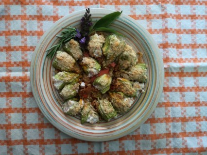 La cucina di Ondina - Fiori di zucchino ripieni al forno