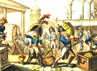 I francesi violano i luoghi di culto Adriesi.