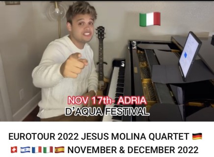 Jesus Molina stella nascente del Jazz al Ferrini di Adria