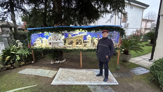 Athos Bagatin tutta la sua arte in un presepe di quartiere